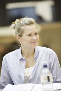 8.  Si+ón Brooke (Ophelia) in rehearsals for Hamlet.  Photo credit Johan Persson